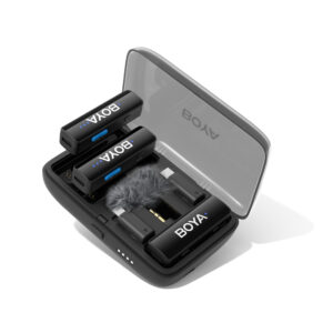 BOYA BOYALINK V2.0 Wireless Microphones 2.4GHZ USB-C - juodos spalvos - Image 7