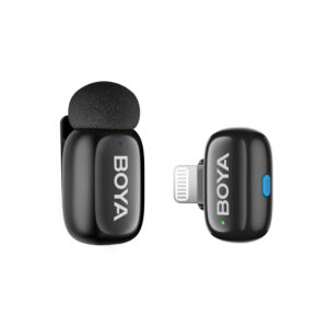 BOYA mini 2-01 wireless microphones 2.4GHz USB-C - juodos spalvos - Image 5