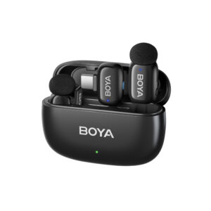 BOYA mini 2-01 wireless microphones 2.4GHz USB-C - juodos spalvos - Image 8