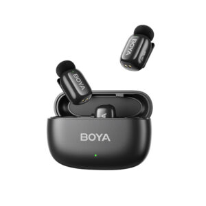 BOYA mini 2-02 wireless microphones 2.4GHz USB-C - juodos spalvos - Image 3