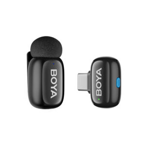 BOYA mini 2-02 wireless microphones 2.4GHz USB-C - juodos spalvos - Image 6