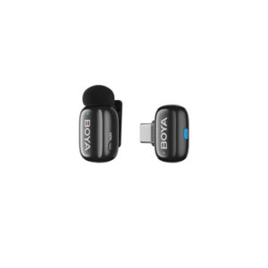 BOYA mini 2-02 wireless microphones 2.4GHz USB-C - juodos spalvos - Image 8