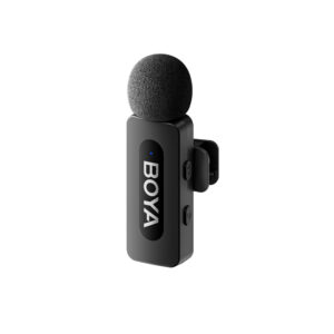 BOYA BY-V1 V2.0 Wireless Microphone 2.4GHz - juodos spalvos - Image 8