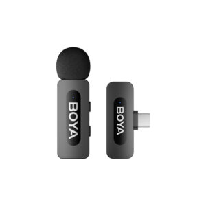 BOYA BY-V10 V2.0 Wireless Microphone 2.4GHz - juodos spalvos