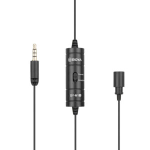 BOYA BY-M1S wired lavalier microphone - juodos spalvos - Image 2