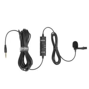 BOYA BY-M1S wired lavalier microphone - juodos spalvos - Image 7