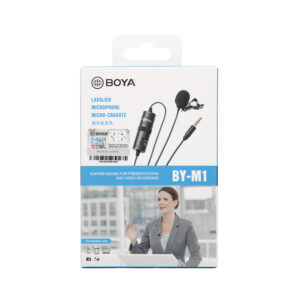 BOYA BY-M1 wired lavalier microphone - juodos spalvos - Image 2