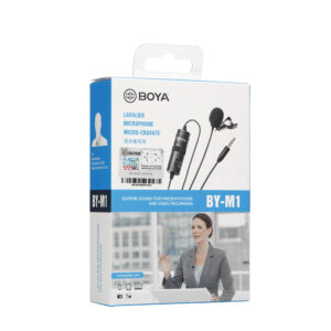 BOYA BY-M1 wired lavalier microphone - juodos spalvos - Image 4