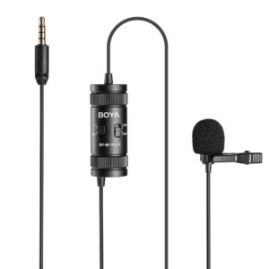 BOYA BY-M1 Pro II Wired Lavalier Microphone - juodos spalvos
