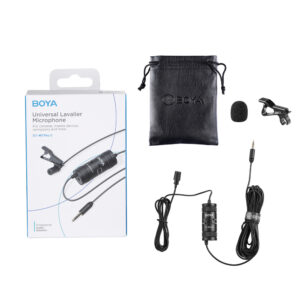 BOYA BY-M1 Pro II Wired Lavalier Microphone - juodos spalvos - Image 2