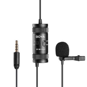 BOYA BY-M1 Pro II Wired Lavalier Microphone - juodos spalvos - Image 3