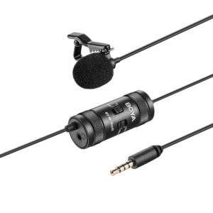 BOYA BY-M1 Pro II Wired Lavalier Microphone - juodos spalvos - Image 4