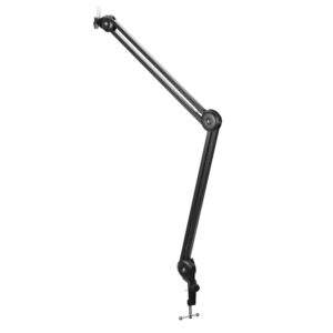 BOYA BY-BA20 adjustable desk microphone arm with basket - juodos spalvos