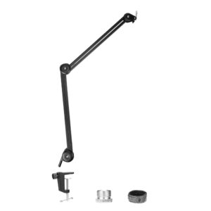 BOYA BY-BA20 adjustable desk microphone arm with basket - juodos spalvos - Image 7