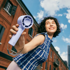 Jisulife Handheld Fan 10 4000mAh nešiojamas USB ventiliatorius - mėlynos spalvos - Image 4