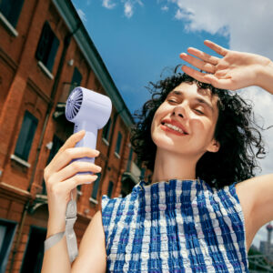 Jisulife Handheld Fan 10 4000mAh nešiojamas USB ventiliatorius - mėlynos spalvos - Image 7