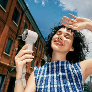 Jisulife Handheld Fan 10 4000mAh nešiojamas USB ventiliatorius - pilkos spalvos - Image 7