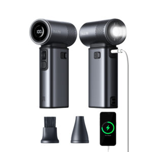 Jisulife Handheld Fan Ultra2 9000mAh 5-in-1 Mini nešiojamas USB ventiliatorius - Dark pilkos spalvos - Image 2