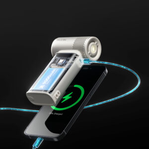 Jisulife Handheld Fan Ultra2 9000mAh 5-in-1 Mini nešiojamas USB ventiliatorius - rudos spalvos - Image 8