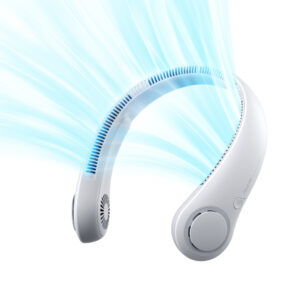 Jisulife Neck Fan 3 4000mAh nešiojamas Neck Fan - pilkos spalvos