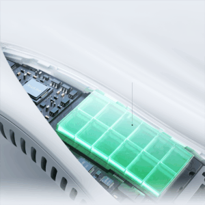 Jisulife Neck Fan 3 4000mAh nešiojamas Neck Fan - pilkos spalvos - Image 4