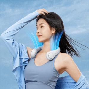 Jisulife Neck Fan 3 4000mAh nešiojamas Neck Fan - pilkos spalvos - Image 5