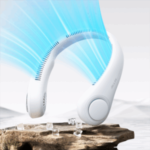 Jisulife Neck Fan 3 4000mAh nešiojamas Neck Fan - pilkos spalvos - Image 8