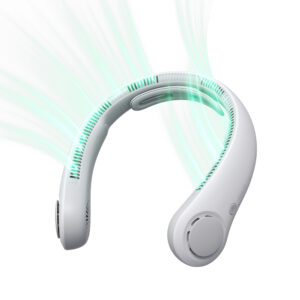 Jisulife Neck Fan 4 5000mAh nešiojamas USB Neck Fan - pilkos spalvos