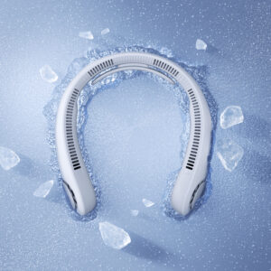 Jisulife Neck Fan 4 5000mAh nešiojamas USB Neck Fan - pilkos spalvos - Image 2