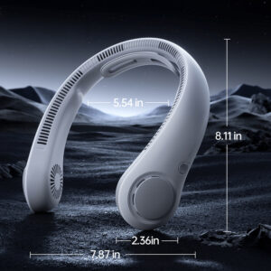 Jisulife Neck Fan 4 5000mAh nešiojamas USB Neck Fan - pilkos spalvos - Image 5