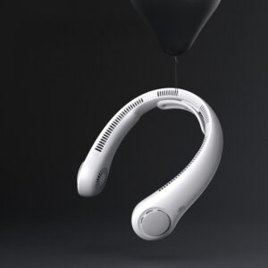 Jisulife Neck Fan 4 5000mAh nešiojamas USB Neck Fan - pilkos spalvos - Image 7