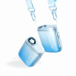 Jisulife Neck Fan 5 4500mAh Mini ventiliatorius with Lanyard - mėlynos spalvos
