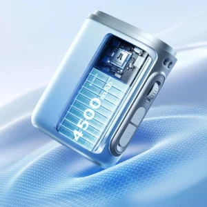 Jisulife Neck Fan 5 4500mAh Mini ventiliatorius with Lanyard - mėlynos spalvos - Image 3