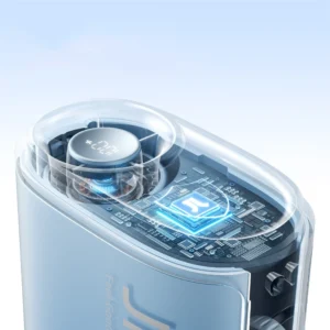 Jisulife Neck Fan 5 4500mAh Mini ventiliatorius with Lanyard - mėlynos spalvos - Image 5