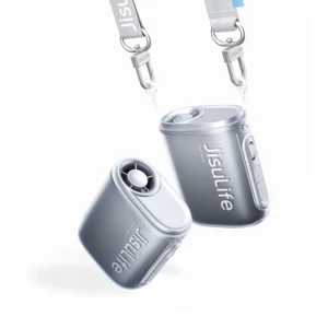 Jisulife Neck Fan 5 4500mAh Mini ventiliatorius with Lanyard - juodos spalvos