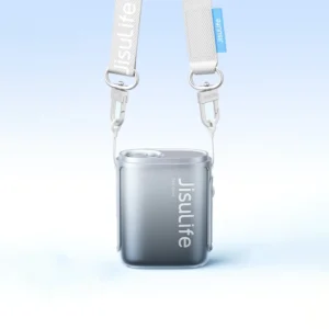 Jisulife Neck Fan 5 4500mAh Mini ventiliatorius with Lanyard - juodos spalvos - Image 2