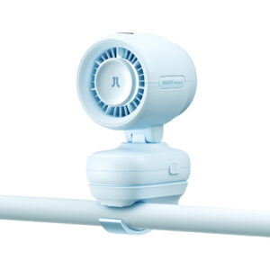 Jisulife Stroller Fan 4 5000mAh Mini ventiliatorius for Stroller with Metal Clip - mėlynos spalvos