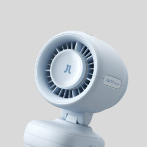 Jisulife Stroller Fan 4 5000mAh Mini ventiliatorius for Stroller with Metal Clip - mėlynos spalvos - Image 9