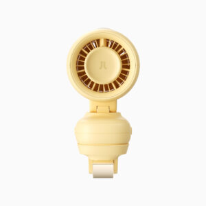 Jisulife Stroller Fan 4 5000mAh Mini ventiliatorius for Stroller with Metal Clip - geltonos spalvos - Image 2