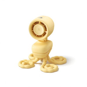 Jisulife Stroller Fan 4 5000mAh Mini ventiliatorius for Stroller with Flexible Tripod - geltonos spalvos - Image 4