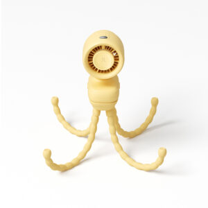 Jisulife Stroller Fan 4 5000mAh Mini ventiliatorius for Stroller with Flexible Tripod - geltonos spalvos - Image 5