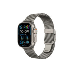 AmazingThing Titan Premium Metal Band for AppleWatch 38/40/41/42/44/45/46/49 mm - Silver