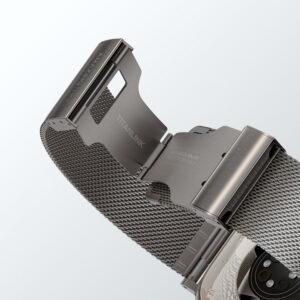 AmazingThing Titan Premium Metal Band for AppleWatch 38/40/41/42/44/45/46/49 mm - Silver - Image 5