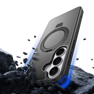 Dux Ducis Yind Case for Samsung Galaxy S26 with Stand, Compatible with MagSafe - Black - Image 8