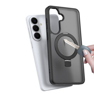 Dux Ducis Yind Case for Samsung Galaxy S26+ with Stand, Compatible with MagSafe - Black - Image 7