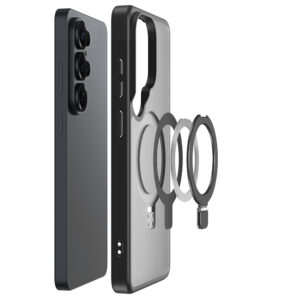 Dux Ducis Yind Case for Samsung Galaxy S26 Ultra with Stand, Compatible with MagSafe - Black - Image 3