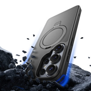 Dux Ducis Yind Case for Samsung Galaxy S26 Ultra with Stand, Compatible with MagSafe - Black - Image 8