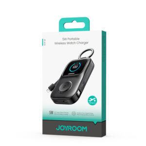 Joyroom JR-W19 5000mAh Powerbank with 5W Wireless Charging for Watches - Black - Image 7