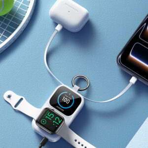 Joyroom JR-W19 5000mAh Powerbank with 5W Wireless Watch Charging - White - Image 9