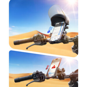 Joyroom JR-ZS526 Bike Holder with Sun Visor Automatic - Black - Image 7